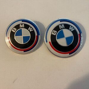 BMW 50th Anniversary Edition Emblem for Hood and Trunk set of 2 NWT